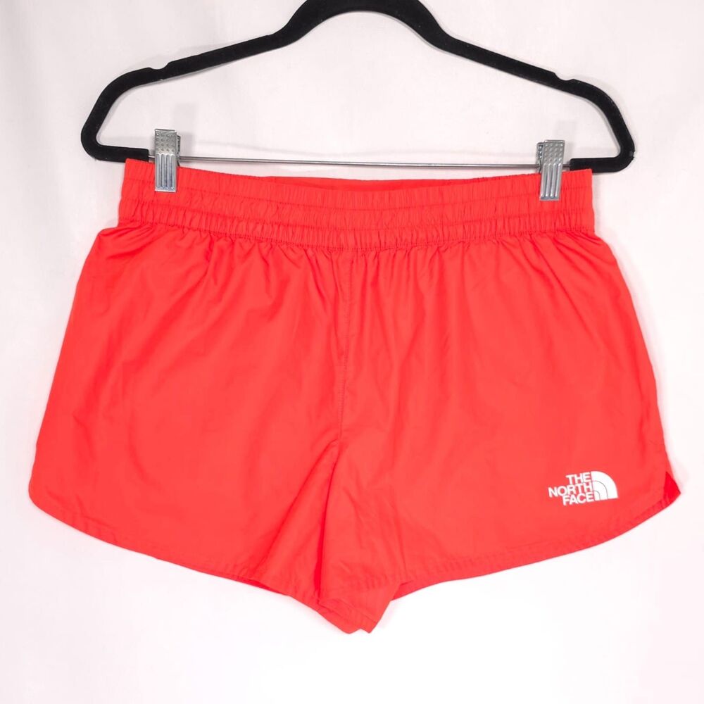 THE NORTH FACE Running Shorts MEDIUM Neon Orange Athletic Lightweight Women’s